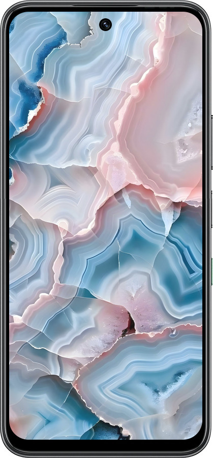 Силиконовый чехол Мрамор для Infinix Hot 60 5G / Hot 60i 4G - 6306u-4114 изображение 