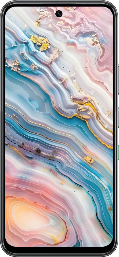 Силіконовий чехол Мрамор красивый для Infinix Hot 60 5G / Hot 60i 4G - 6376u-4114 изображение 