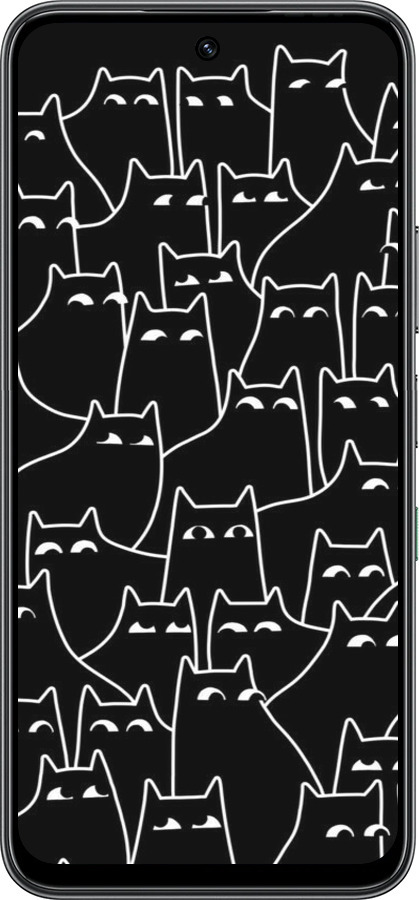 Силиконовый чехол С изображением кошек для Infinix Hot 60 5G / Hot 60i 4G - 6470u-4114 изображение 
