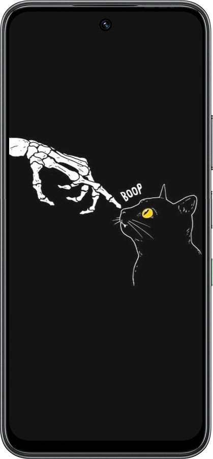 Силиконовый чехол Кошка для Infinix Hot 60 5G / Hot 60i 4G - 6505u-4114 изображение 