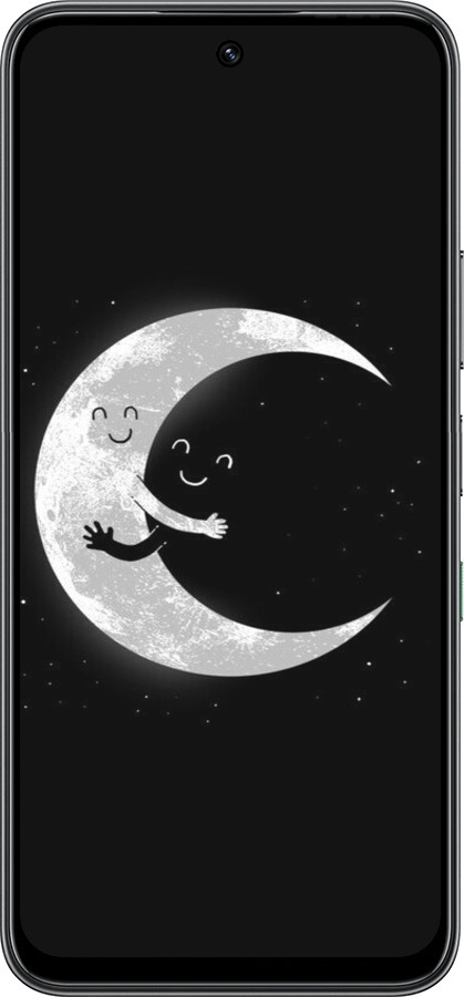 Силиконовый чехол Лунные объятия для Infinix Hot 60 5G / Hot 60i 4G - 6508u-4114 изображение 