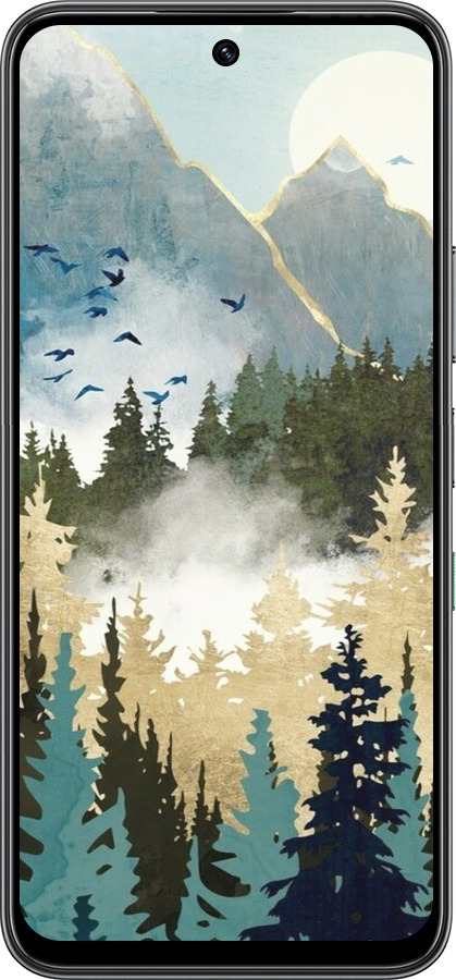 Силіконовий чехол Із зображенням лісового пейзажу для Infinix Hot 60 5G / Hot 60i 4G - 6548u-4114 изображение 