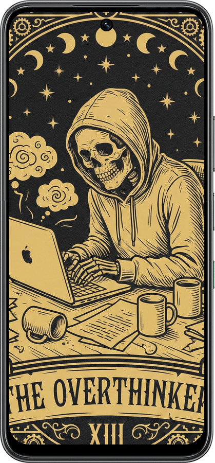 Силиконовый чехол The Overthinker для Infinix Hot 60 5G / Hot 60i 4G - 6774u-4114 изображение 