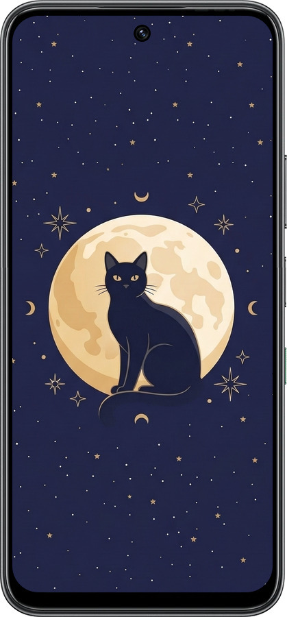 Силиконовый чехол Cute Cat Celestial/Witchy для Infinix Hot 60 5G / Hot 60i 4G - 6787u-4114 изображение 