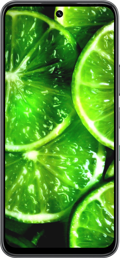 Силиконовый чехол Зелёные дольки лимона для Infinix Hot 60 5G / Hot 60i 4G - 852u-4114 изображение 