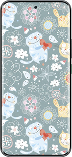 Силиконовый чехол Котята v3 для Infinix Hot 60 Pro+ - 1223u-4125 изображение 