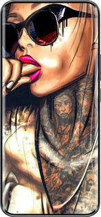 Силиконовый чехол Девушка в тату для Infinix Hot 60 Pro+ - 4001u-4125 изображение 