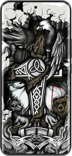 Силіконовий чехол Тату Вікінг для Infinix Hot 60 Pro+ - 4098u-4125 изображение 
