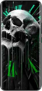 Силиконовый чехол Череп-часы для Infinix Hot 60 Pro+ - 4100u-4125 изображение 