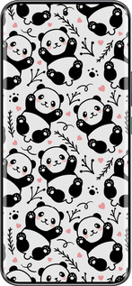 Силиконовый чехол Панды для Infinix Hot 60 Pro+ - 4318u-4125 изображение 