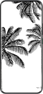 Силиконовый чехол Пальмы1 для Infinix Hot 60 Pro+ - 4634u-4125 изображение 