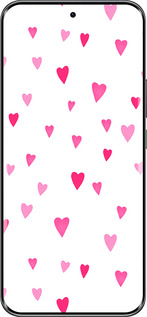 Силиконовый чехол Сердечки 2 для Infinix Hot 60 Pro+ - 4763u-4125 изображение 