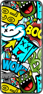 Силиконовый чехол Стикеры v4 для Infinix Hot 60 Pro+ - 5508u-4125 изображение 