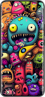 Силіконовий чехол Смішні монстри для Infinix Hot 60 Pro+ - 5549u-4125 изображение 