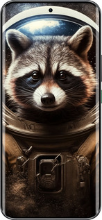 Силиконовый чехол Raccoon austronaut для Infinix Hot 60 Pro+ - 5581u-4125 изображение 