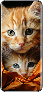 Силиконовый чехол Котики 2 для Infinix Hot 60 Pro+ - 5664u-4125 изображение 