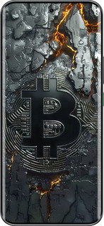 Силіконовий чехол Розпечений біткойн для Infinix Hot 60 Pro+ - 6091u-4125 изображение 