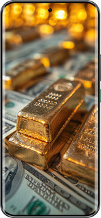 Силиконовый чехол Слитки и доллары для Infinix Hot 60 Pro+ - 6105u-4125 изображение 