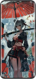 Силиконовый чехол Гейша-воин для Infinix Hot 60 Pro+ - 6124u-4125 изображение 