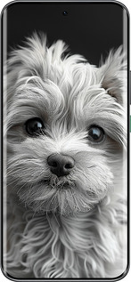 Силиконовый чехол Мальтипу на чорном фоне для Infinix Hot 60 Pro+ - 6156u-4125 изображение 