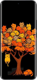 Силиконовый чехол Дерево и котики для Infinix Hot 60 Pro+ - 6516u-4125 изображение 