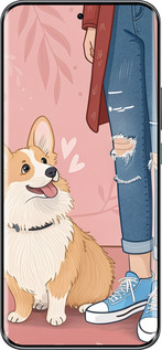 Силиконовый чехол Корги 3 для Infinix Hot 60 Pro+ - 6707u-4125 изображение 