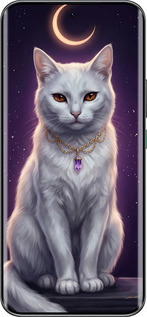 Силиконовый чехол Mystic White Cat Gothic Dark Purple Gold для Infinix Hot 60 Pro+ - 6805u-4125 изображение 
