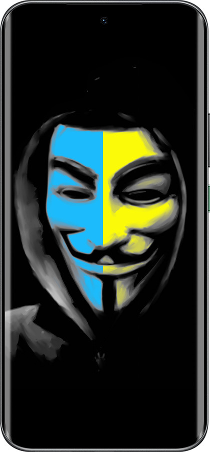 Силиконовый чехол Украинский анонимус для Infinix Hot 60 Pro+ - 1062u-4125 изображение 