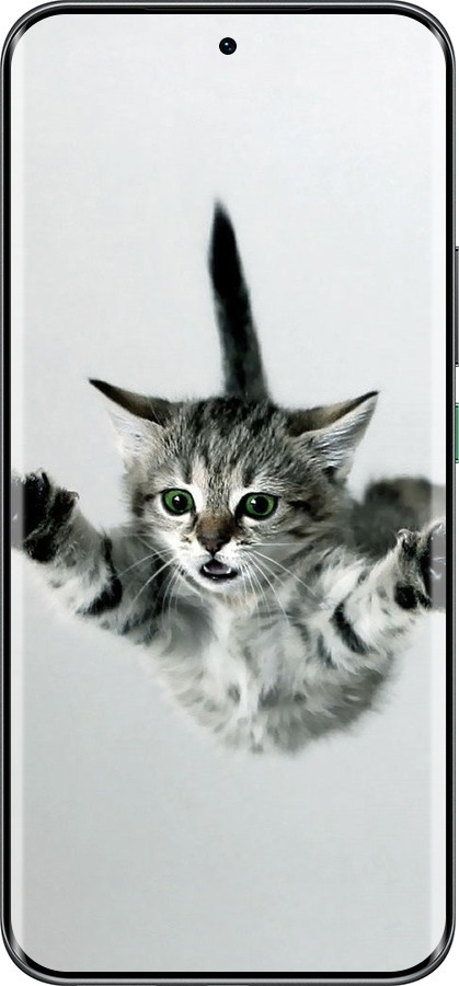 Силиконовый чехол Летящий котёнок для Infinix Hot 60 Pro+ - 2322u-4125 изображение 