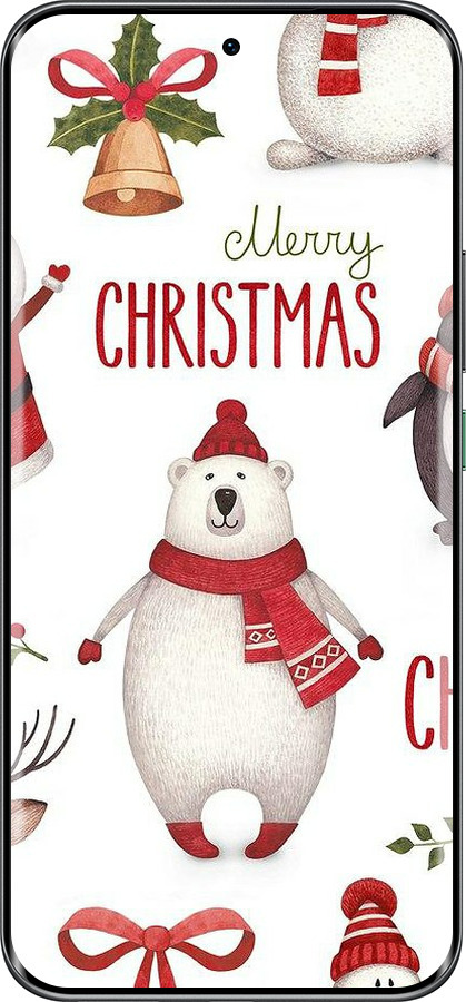 Силиконовый чехол Merry Christmas для Infinix Hot 60 Pro+ - 4106u-4125 изображение 