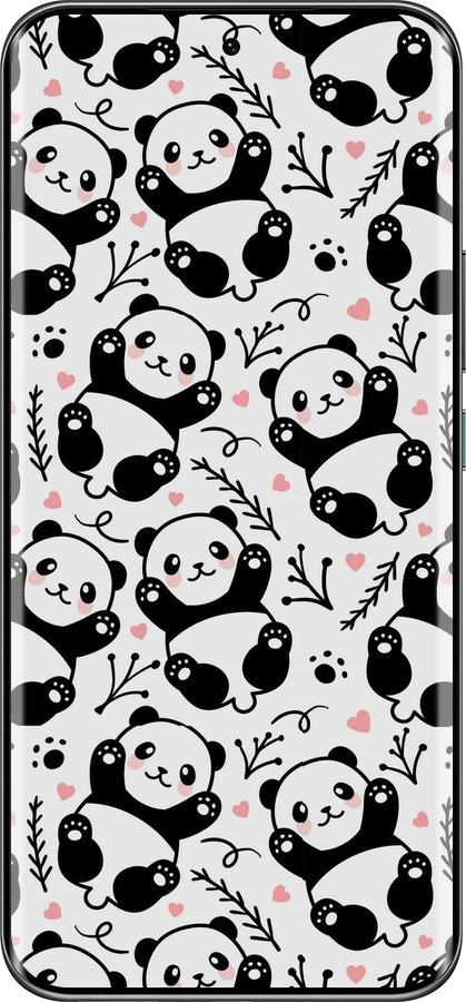 Силиконовый чехол Панды для Infinix Hot 60 Pro+ - 4318u-4125 изображение 