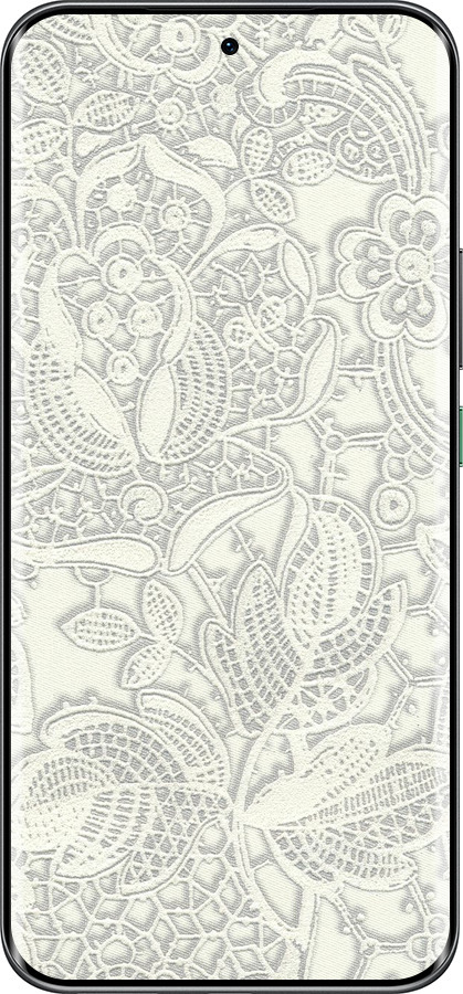 Силиконовый чехол Белое кружево для Infinix Hot 60 Pro+ - 4383u-4125 изображение 