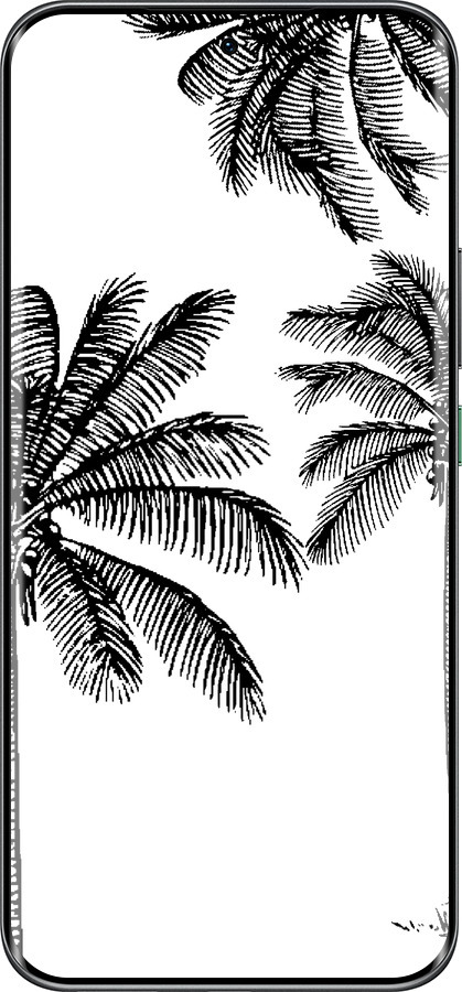 Силиконовый чехол Пальмы1 для Infinix Hot 60 Pro+ - 4634u-4125 изображение 