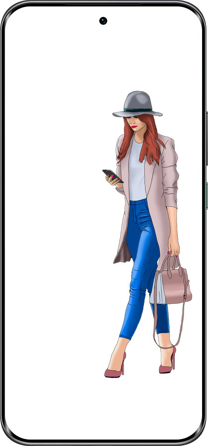 Силиконовый чехол Девушка 1 для Infinix Hot 60 Pro+ - 4751u-4125 изображение 