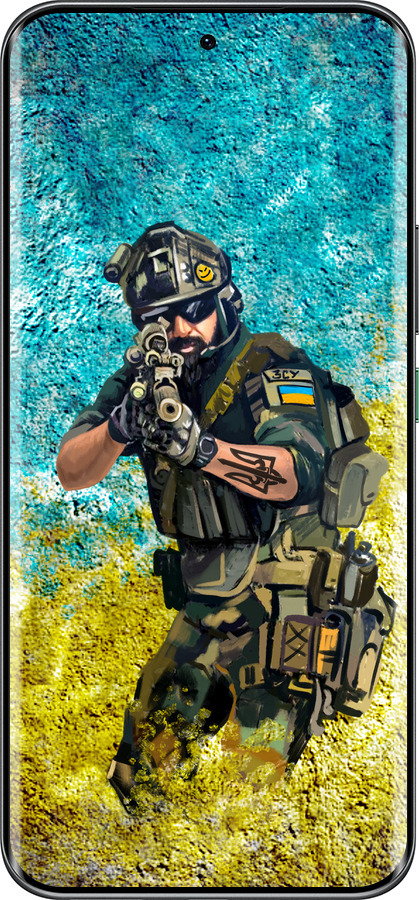 Силіконовий чехол Воїн ЗСУ для Infinix Hot 60 Pro+ - 5311u-4125 изображение 