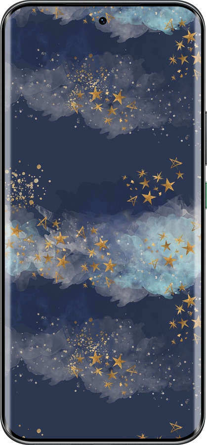 Силиконовый чехол Ночь золотые звезды для Infinix Hot 60 Pro+ - 5421u-4125 изображение 