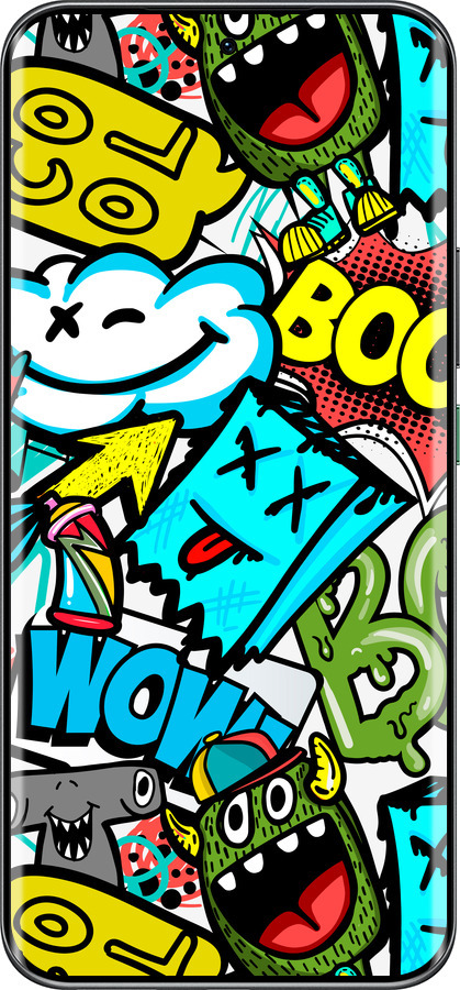 Силиконовый чехол Стикеры v4 для Infinix Hot 60 Pro+ - 5508u-4125 изображение 