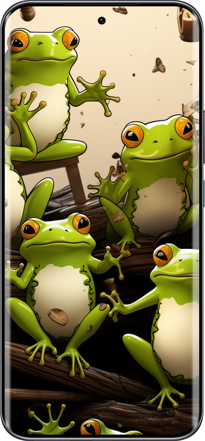 Силиконовый чехол Жабки для Infinix Hot 60 Pro+ - 5656u-4125 изображение 