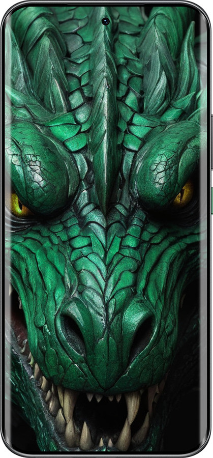 Силиконовый чехол Зелёный дракон v2 для Infinix Hot 60 Pro+ - 5817u-4125 изображение 