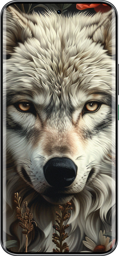 Силиконовый чехол Волчий взгляд для Infinix Hot 60 Pro+ - 6066u-4125 изображение 