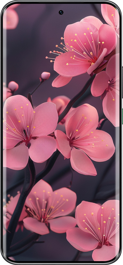 Силиконовый чехол Пурпурная сакура для Infinix Hot 60 Pro+ - 6075u-4125 изображение 