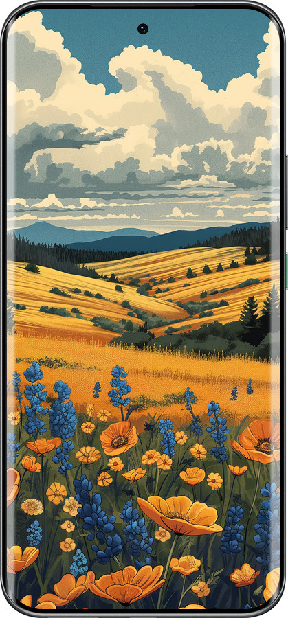 Силиконовый чехол Украинское поле для Infinix Hot 60 Pro+ - 6082u-4125 изображение 