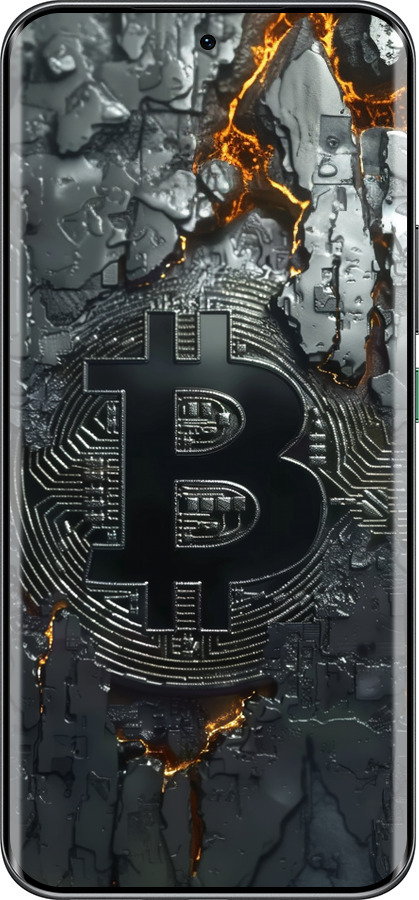 Силіконовий чехол Розпечений біткойн для Infinix Hot 60 Pro+ - 6091u-4125 изображение 