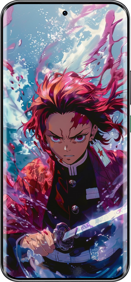Силиконовый чехол Танджиро Камадо: Клинок рассекающий демонов для Infinix Hot 60 Pro+ - 6111u-4125 изображение 