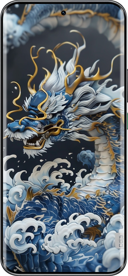 Силиконовый чехол Водяной дракон для Infinix Hot 60 Pro+ - 6113u-4125 изображение 