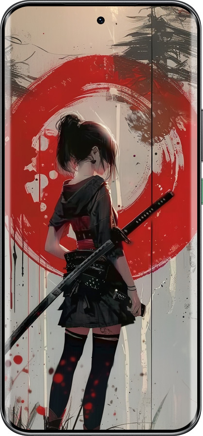 Силиконовый чехол Сумерки воина: Танец с катаной для Infinix Hot 60 Pro+ - 6123u-4125 изображение 