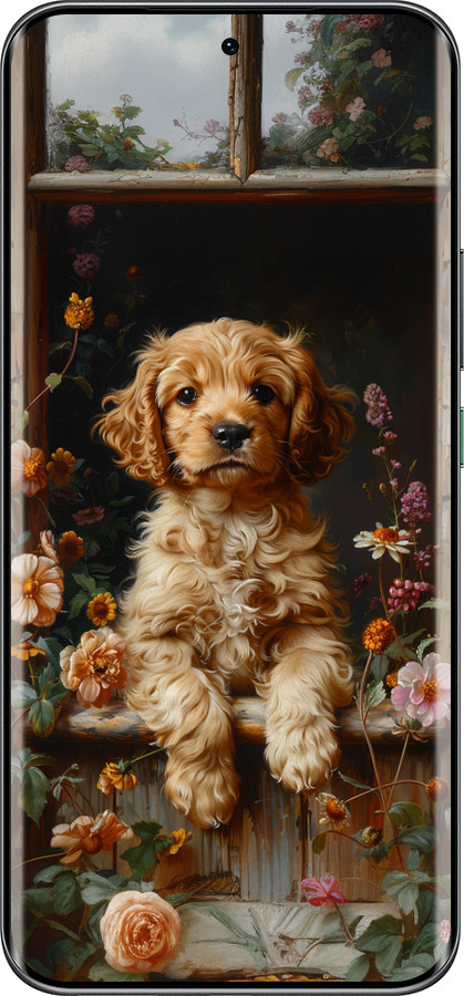 Силиконовый чехол Щенок cocker spaniel для Infinix Hot 60 Pro+ - 6136u-4125 изображение 