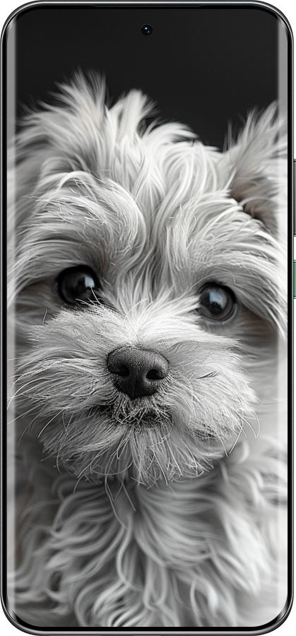 Силиконовый чехол Мальтипу на чорном фоне для Infinix Hot 60 Pro+ - 6156u-4125 изображение 