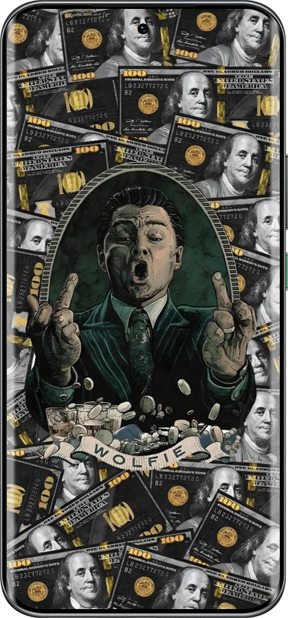 Силиконовый чехол Волк с валл стрит для Infinix Hot 60 Pro+ - 6287u-4125 изображение 