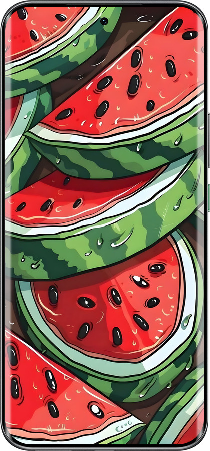 Силиконовый чехол Арбуз для Infinix Hot 60 Pro+ - 6315u-4125 изображение 